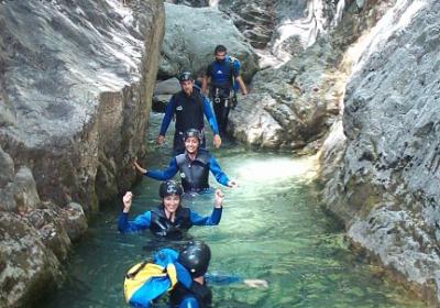 Descending ravines initiation in Sort – Get wet without fear!
