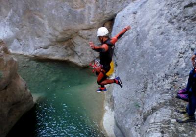 Canyoning in the Collegats gorge