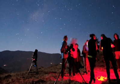 Astronomical Observation with telescope