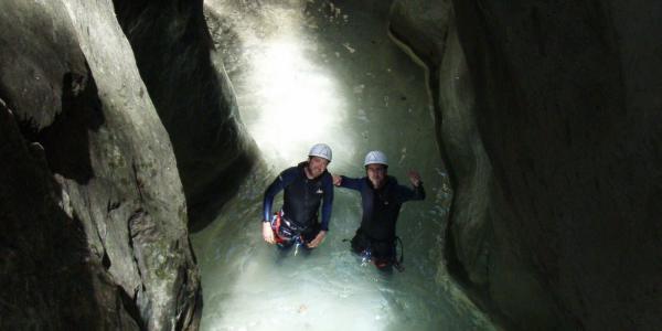Abstieg durch Schluchten in den Pyrenäen (Barranco del Infierno) - Mittleres Niveau